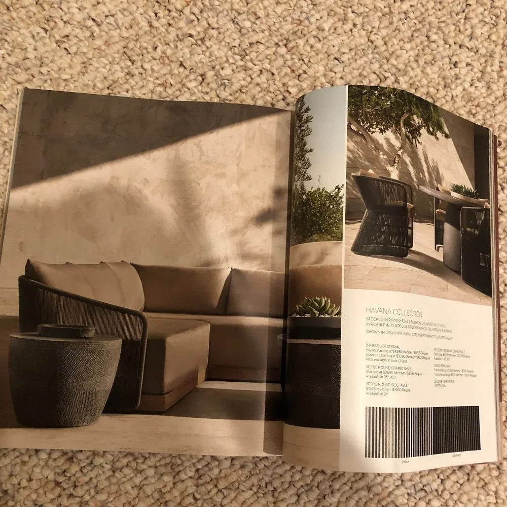 Restoration Hardware Outdoor Catalog